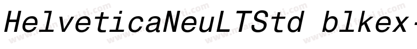 HelveticaNeuLTStd blkex字体转换